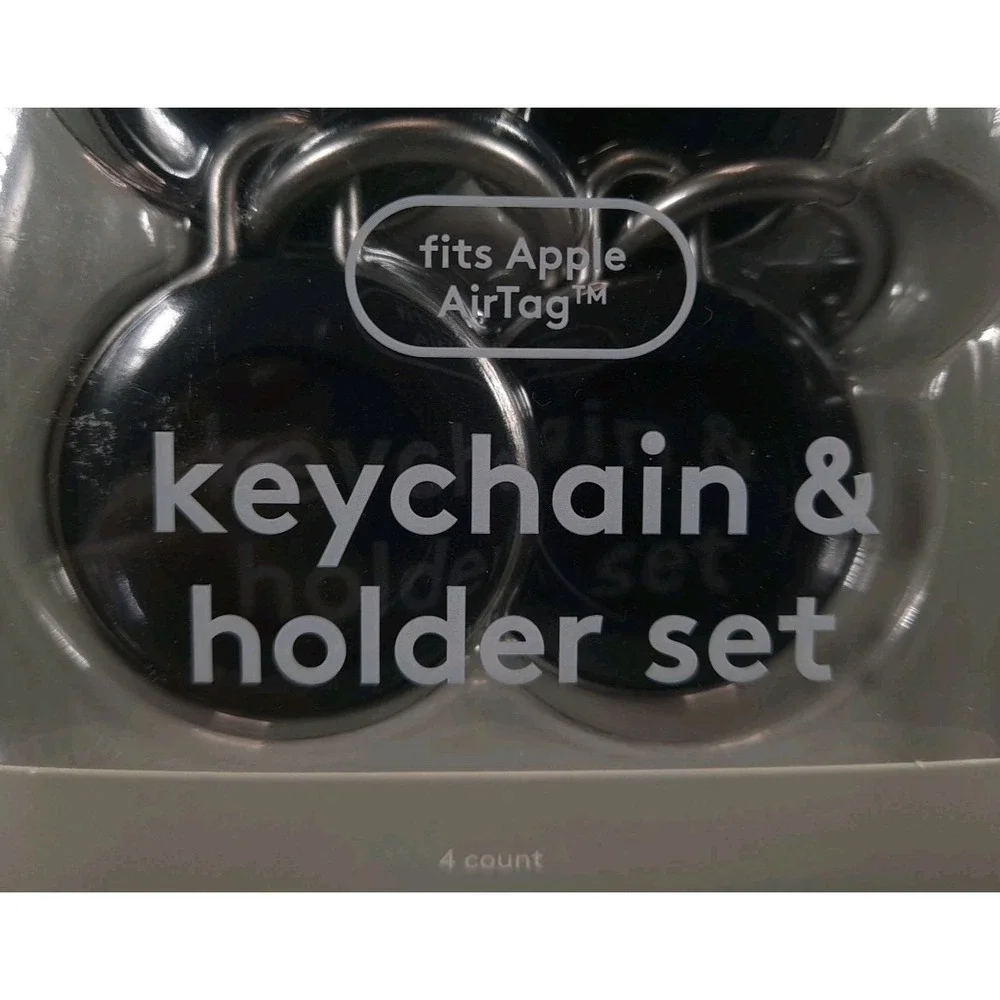 Apple AirTag 4pk Silicone Keychain - heyday™ Black (E)  New In Packaging‎ Sealed